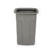Toter 35 gal Square Trash Can, Graystone SSC35